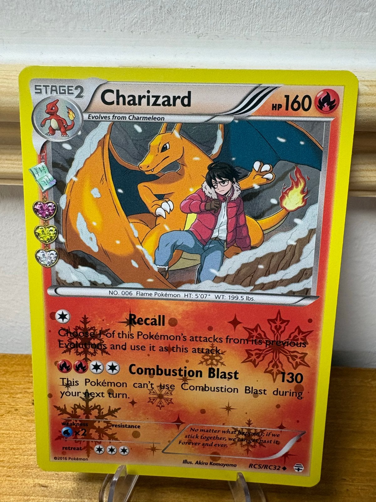 Charizard Pokémon kaart - RC5/RC32 - Holo, Ophalen of Verzenden, Zo goed als nieuw, Losse kaart, Foil