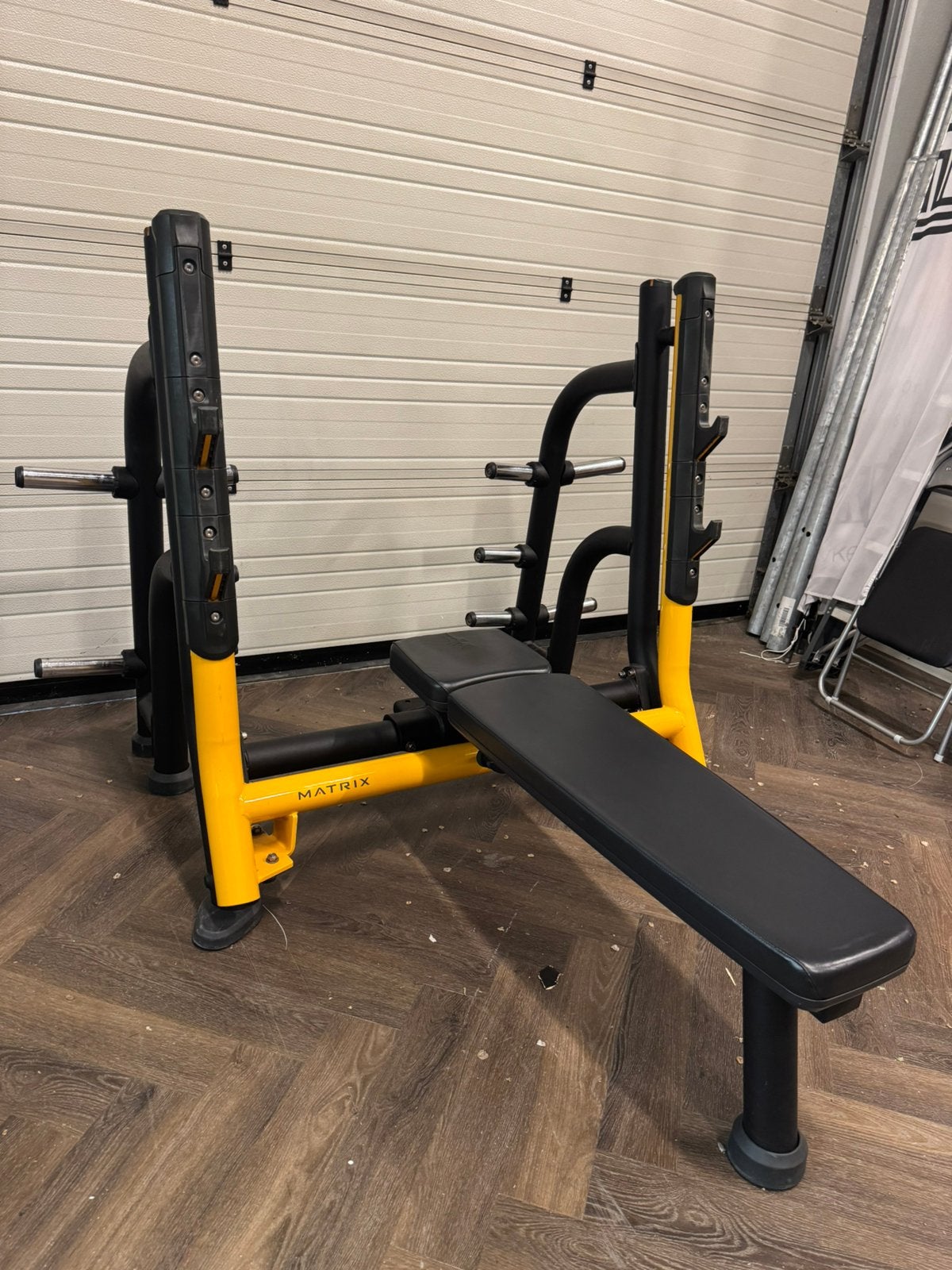 Matrix Flat Bench Press, Ophalen of Verzenden, Gebruikt, Krachtstation