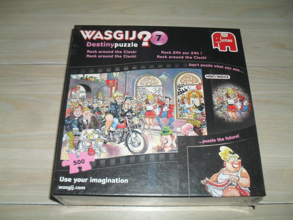 Wasgij? puzzle 500 stukjes Rock around the clock!  nieuw, Ophalen, 500 t/m 1500 stukjes, Nieuw, Legpuzzel