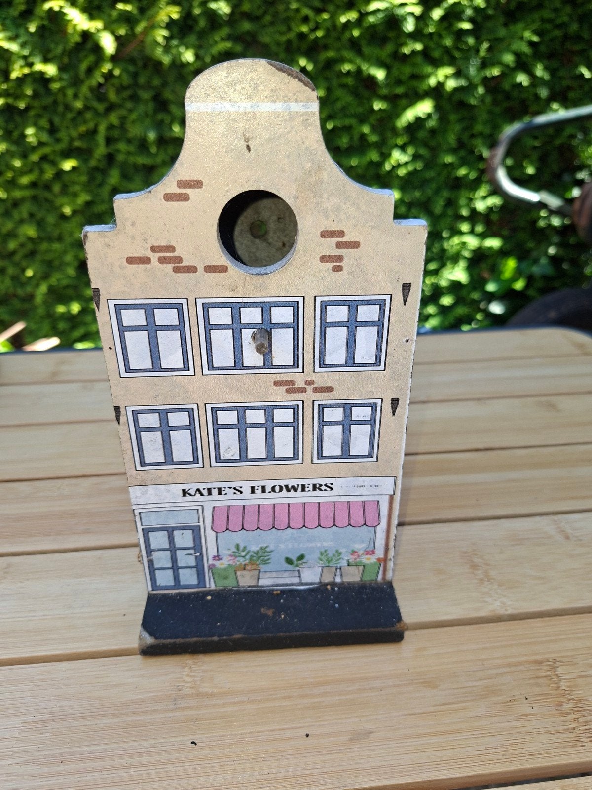 Gebruikt vogelhuisje in grachtenpand-stijl, Ophalen of Verzenden
