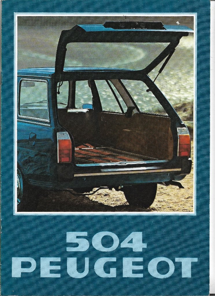 Brochure PEUGEOT 504 Break & Familiale, 1978 (NL)., Nieuw, Ophalen of Verzenden, Peugeot, Peugeot