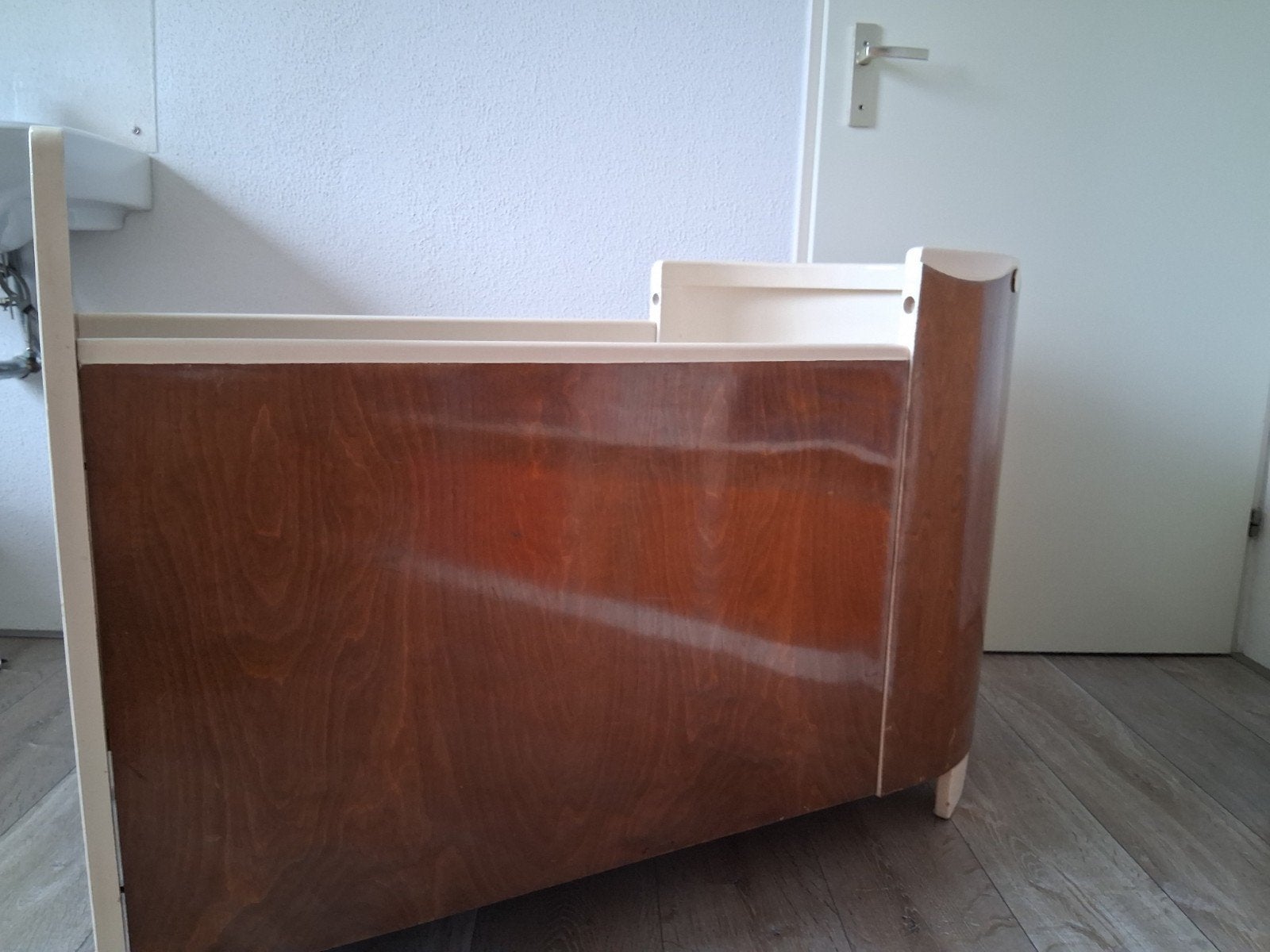Vintage kinderbedje,jaren 50, Ophalen, Gebruikt, Ledikant