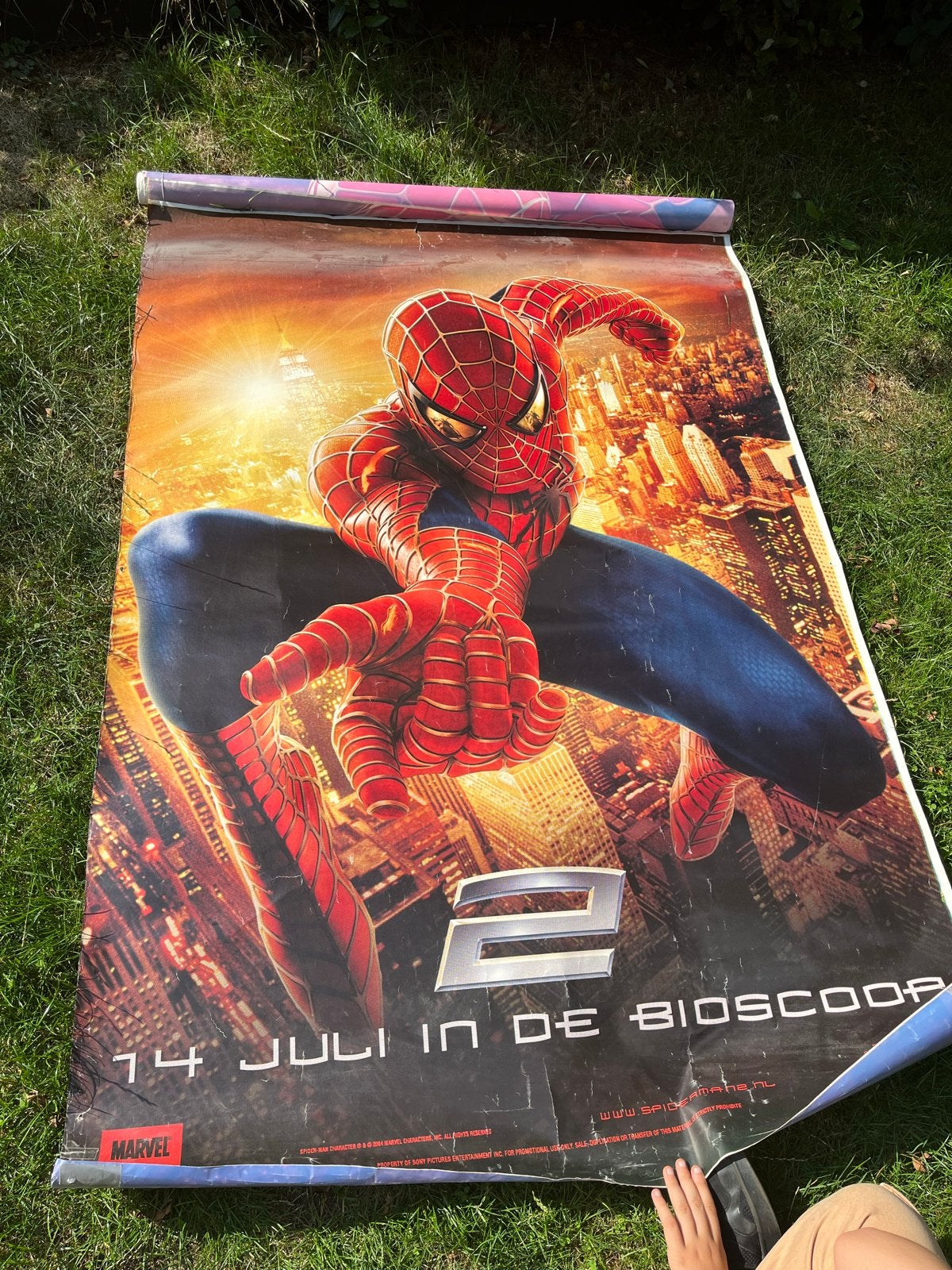 Spider-Man 2 bushokje Poster - Groot Formaat, Ophalen, Deurposter of groter, Film en Tv, Rechthoekig Staand