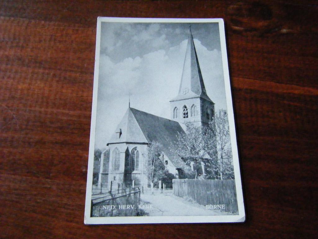 C38 - Borne - Kerk - Mooi/Oud, Ophalen of Verzenden, 1940 tot 1960, Overijssel