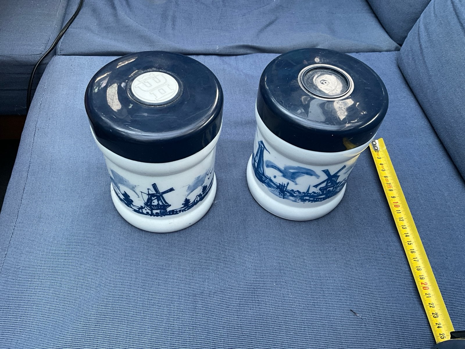 Set van 2 Vintage sigaren potten, Ophalen of Verzenden