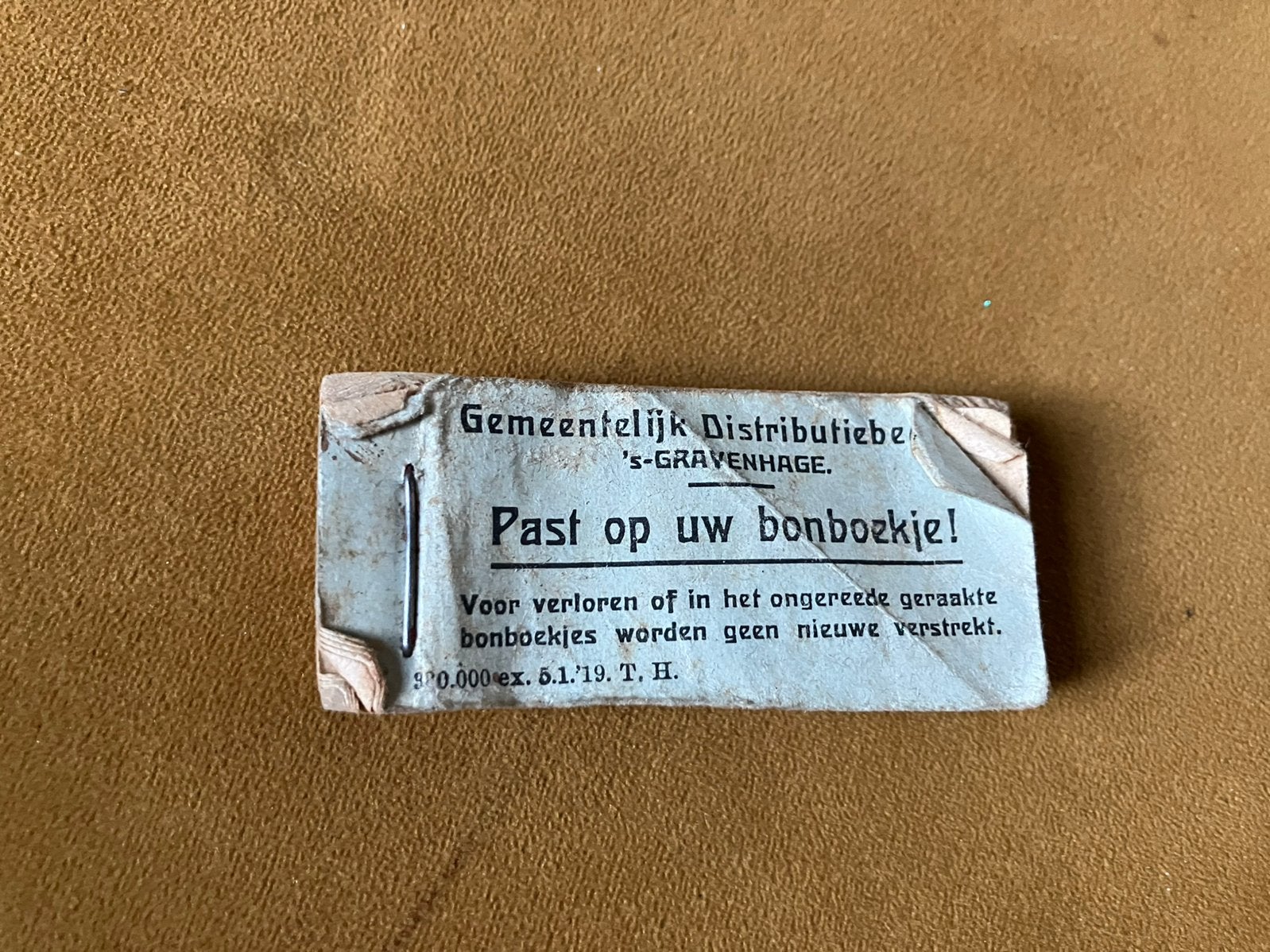 Bonboekje ‘s-gravenhage Den Haag voor levensmiddelen, Ophalen of Verzenden, Overige soorten, Nederland, Boek of Tijdschrift