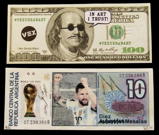 *Vex Urban Art - Lionel Messi 'Diez Messias' World Cup 2022*, Maat XS of kleiner, Verzenden, Nieuw, Overige typen