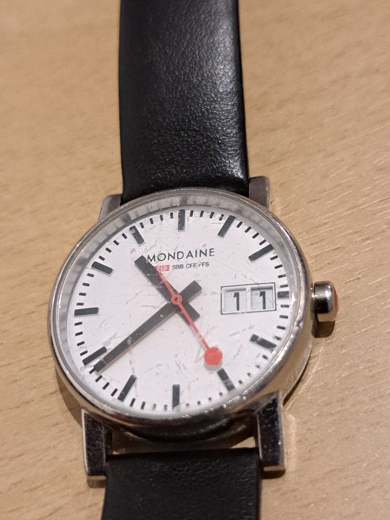Dames horloge Mondaine, Overige merken, Staal, Polshorloge, Ophalen of Verzenden
