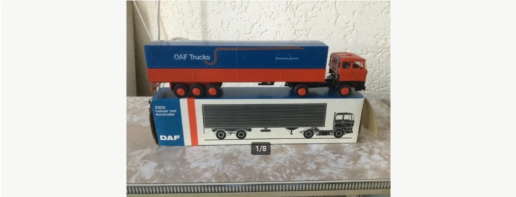 Nieuw: 1:50 Lion-Car DAF 2800 Truck met Trailer., Ophalen, Nieuw, Bus of Vrachtwagen, Lion Toys