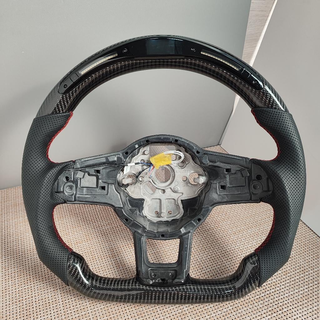 Volkswagen Golf GTI Polo LED stuur upgrade carbon leer rood, Ophalen of Verzenden, ., ., .
