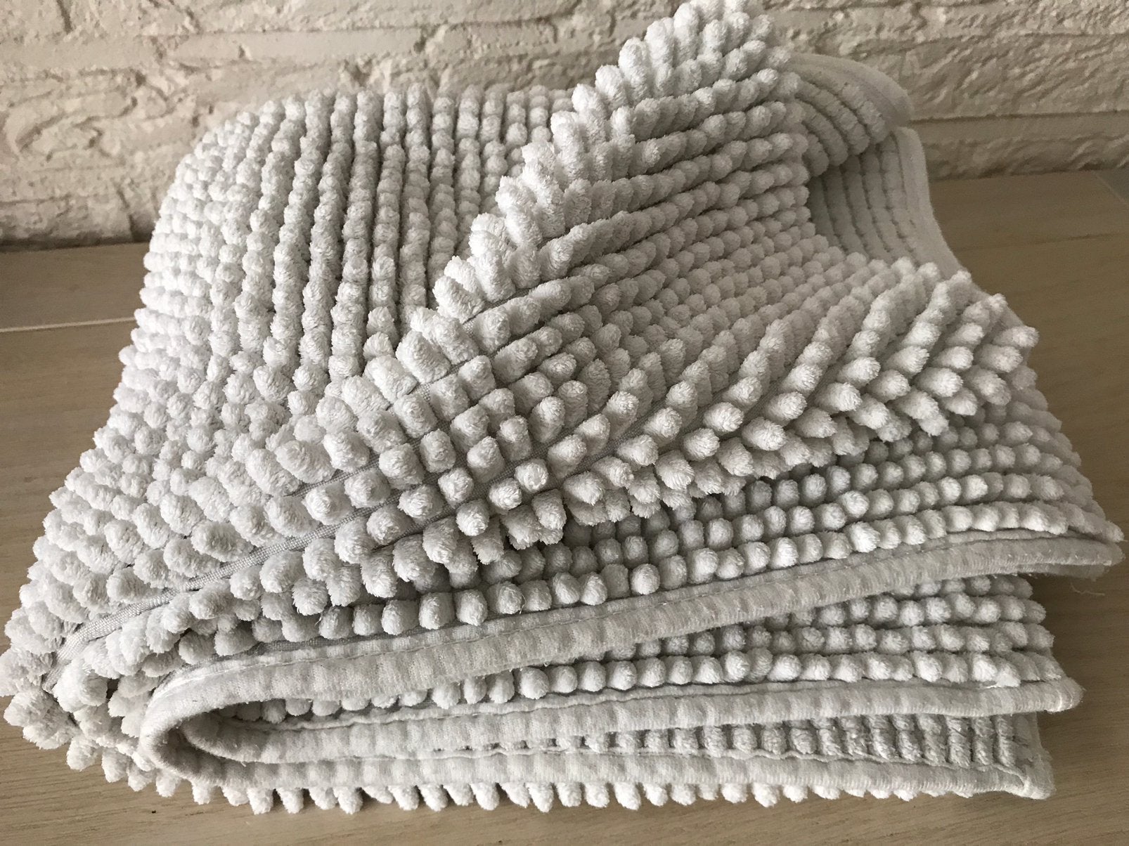 stevige BADMAT.. 90x60cm, Ophalen, Zo goed als nieuw, Wit, Badmat