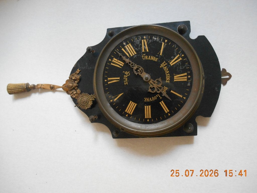 wandklok antiek, Ophalen