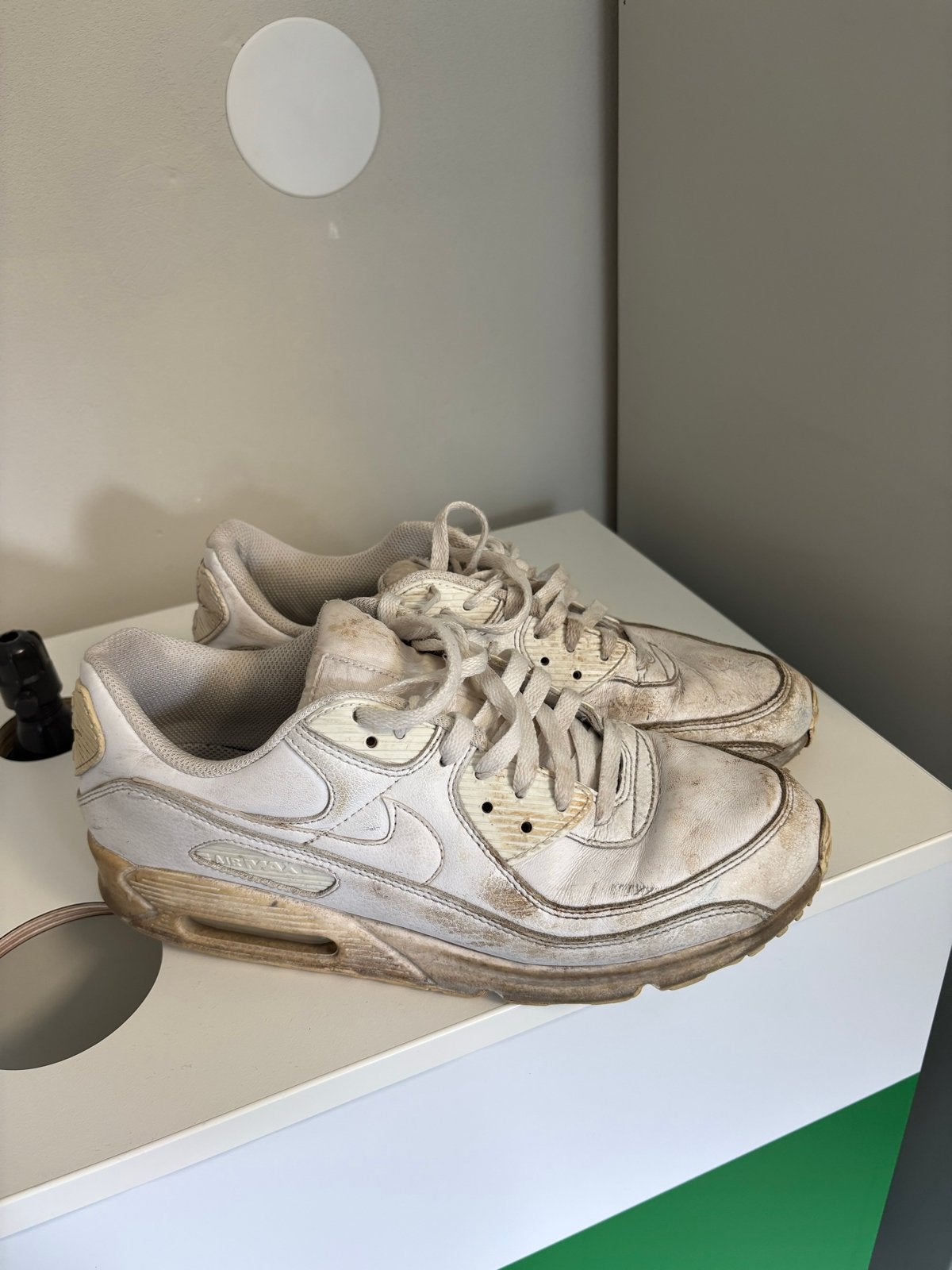 Nike Air Max 90 - Gedragen staat, Wit, Ophalen of Verzenden, Sneakers of Gympen, Gedragen