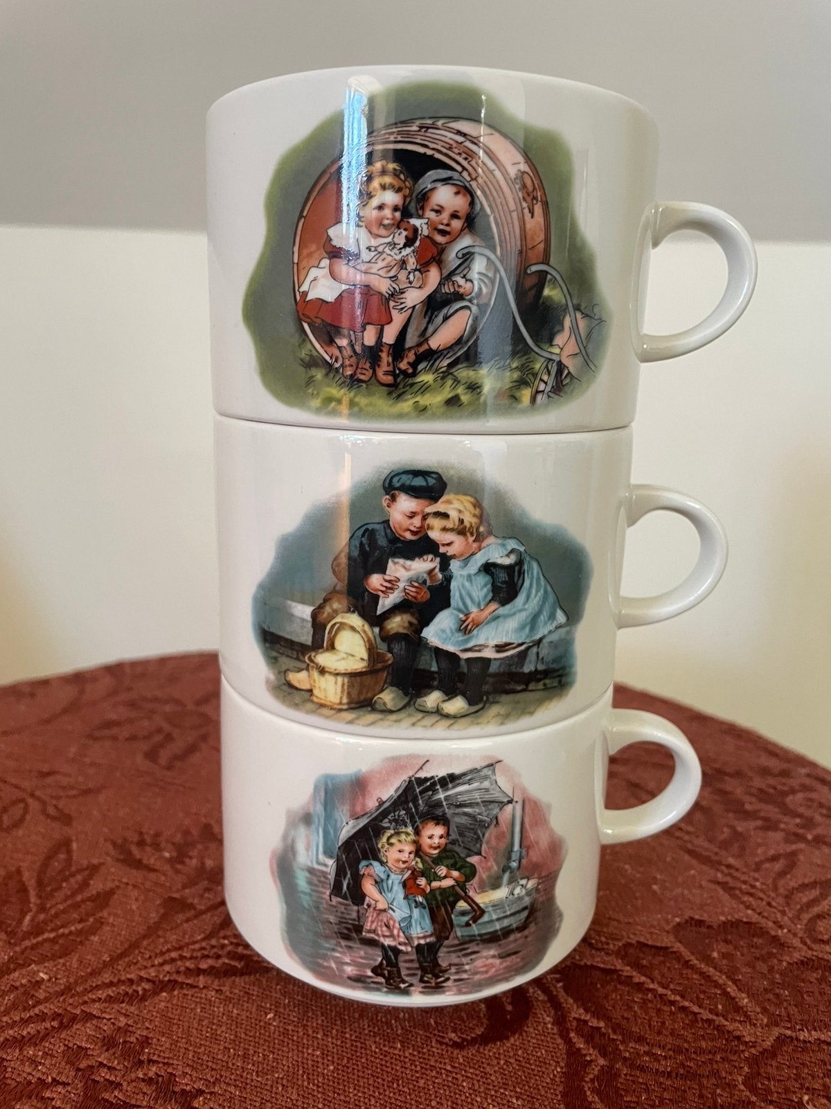 3 vintage Villeroy & Boch, Luxembourg, grote kommen, bekers, Ophalen of Verzenden