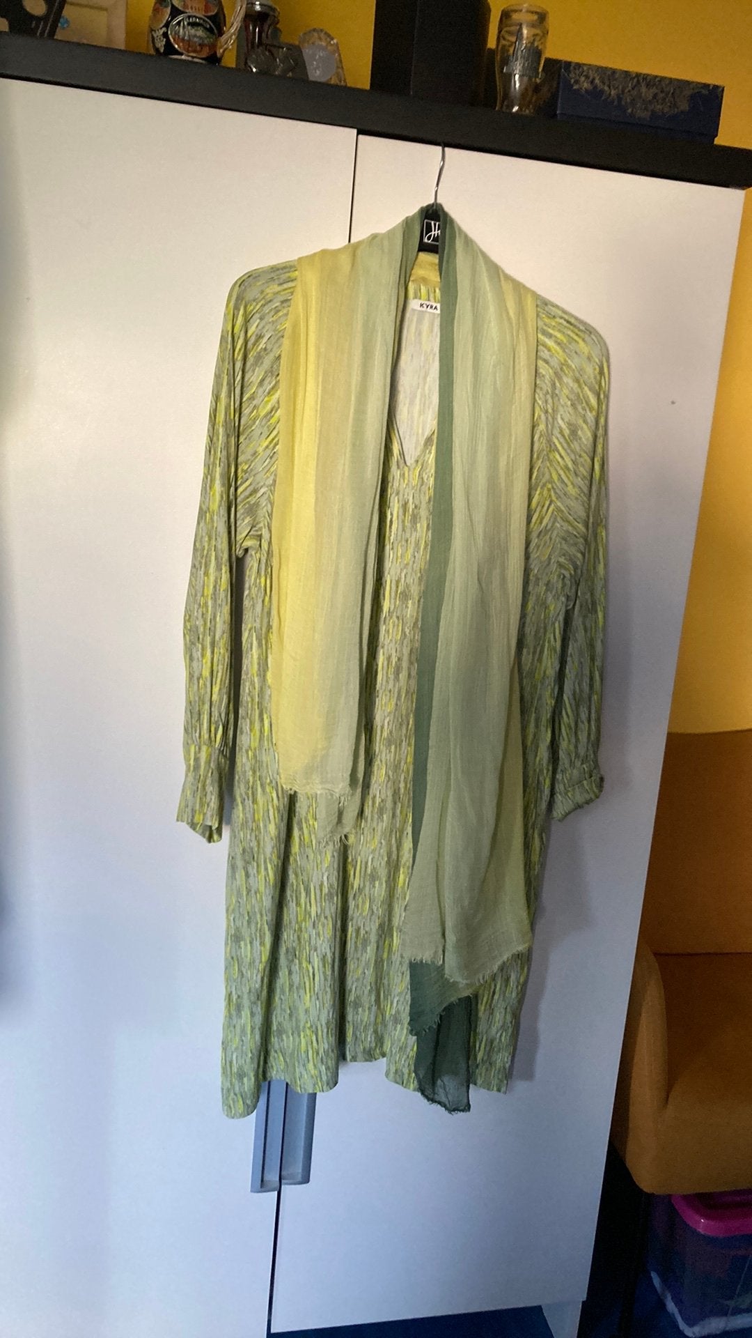 Kyra set zomerjurk nieuw 46 met bijpassende sjaal, Ophalen, Nieuw, Blauw, Jurk
