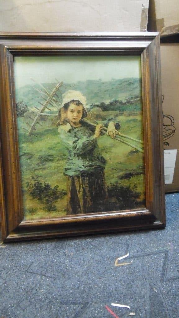 oud schilderij gemengde techniek, Antiek en Kunst, Ophalen of Verzenden