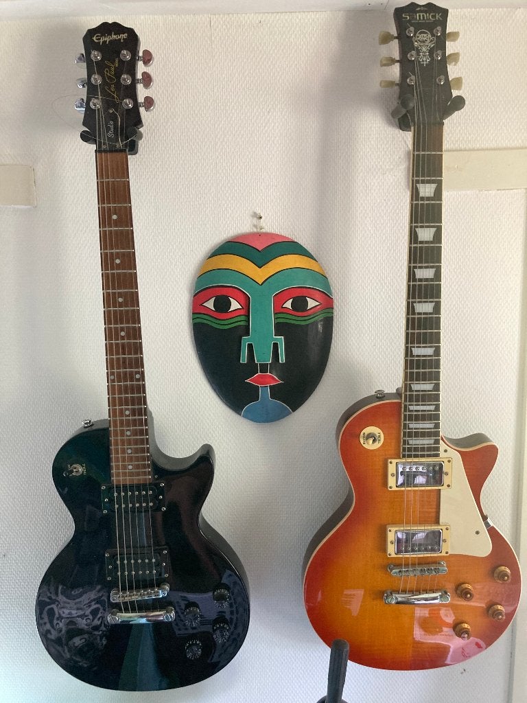 Epiphone zwart les paul, Ophalen of Verzenden, Zo goed als nieuw, Solid body, Overige merken