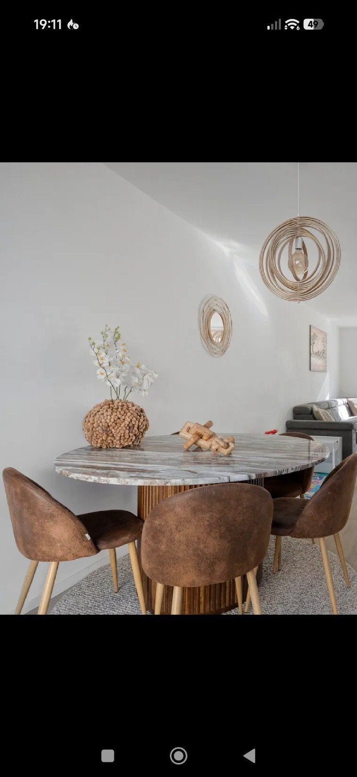 Eettafel & Salontafel / Marmer & Travertin, Huis en Inrichting, Ophalen