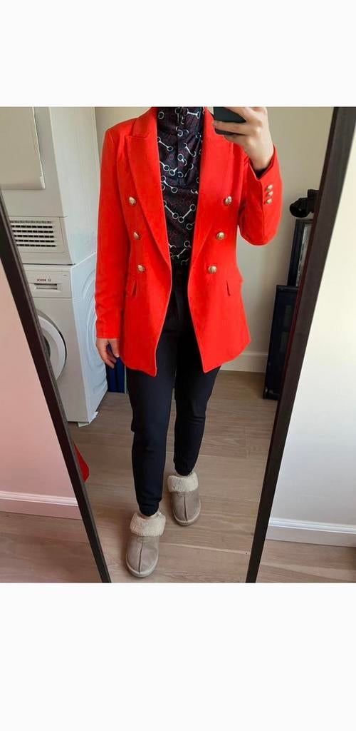 Rode blazer / jasje Only maat S / 36, Ophalen, Zo goed als nieuw, Jasje, Maat 36 (S)