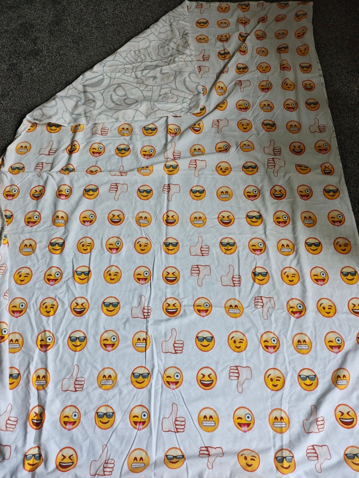 Emoji Dekbedovertrek, Ophalen of Verzenden, Katoen, Eenpersoons, Dekbedovertrek