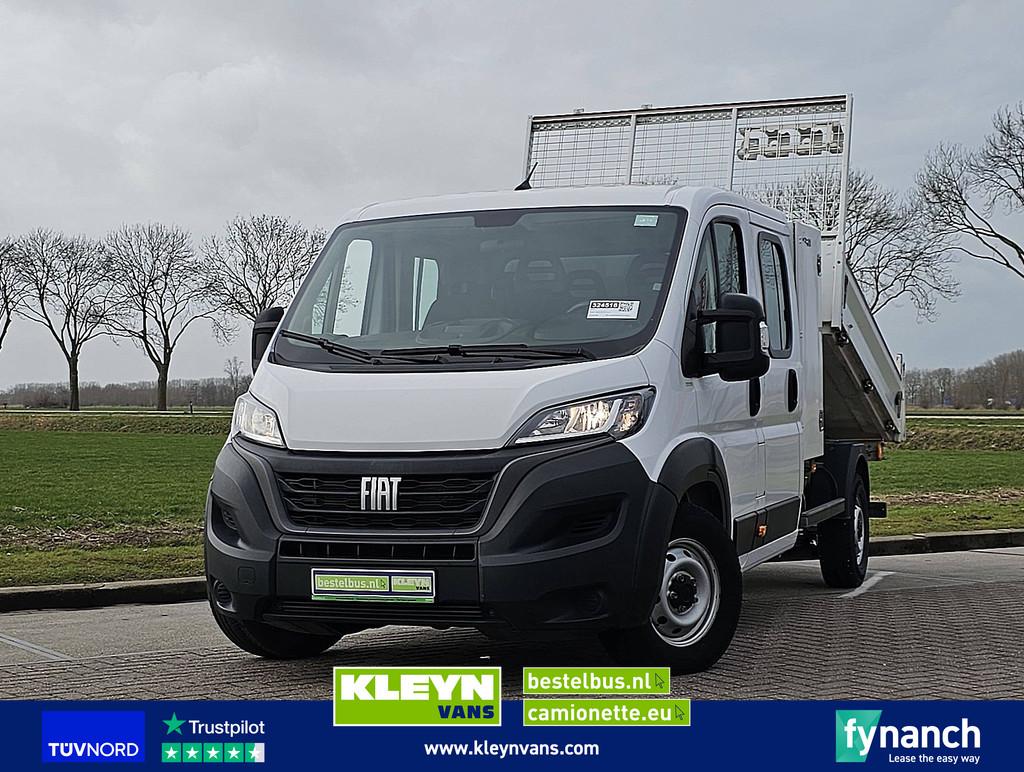 FIAT DUCATO 2.2 dub.cab kipper euro6, Auto's, Gebruikt, Euro 6, 179 pk, 7 stoelen
