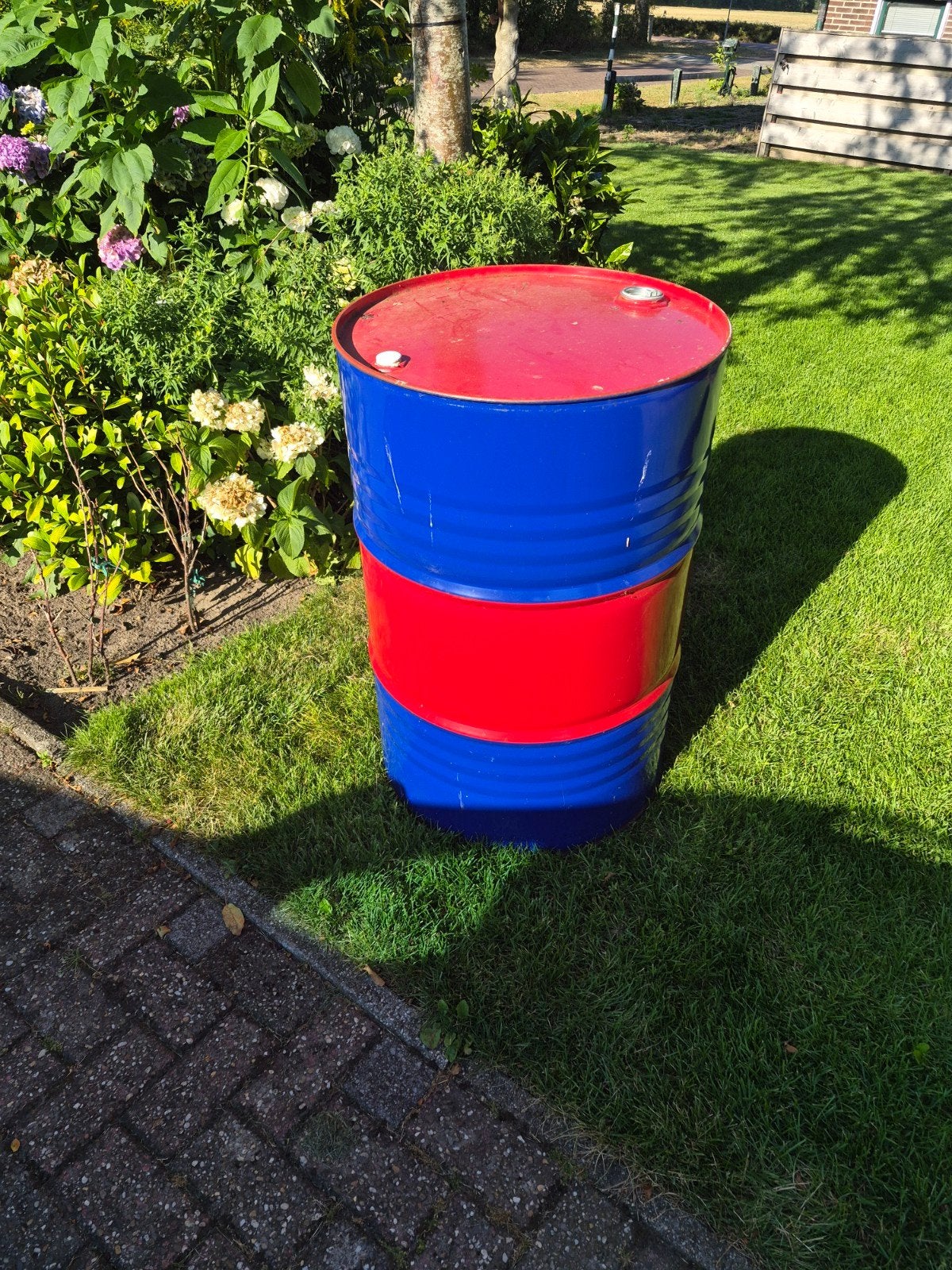 vat drum 200 liter staal, Tuin en Terras, Vuurkorven, Ophalen