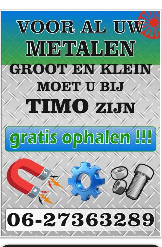 Gratis oud ijzer ophalen, Doe-het-zelf en Verbouw, Metalen, Ophalen, Gebruikt, Overige metalen