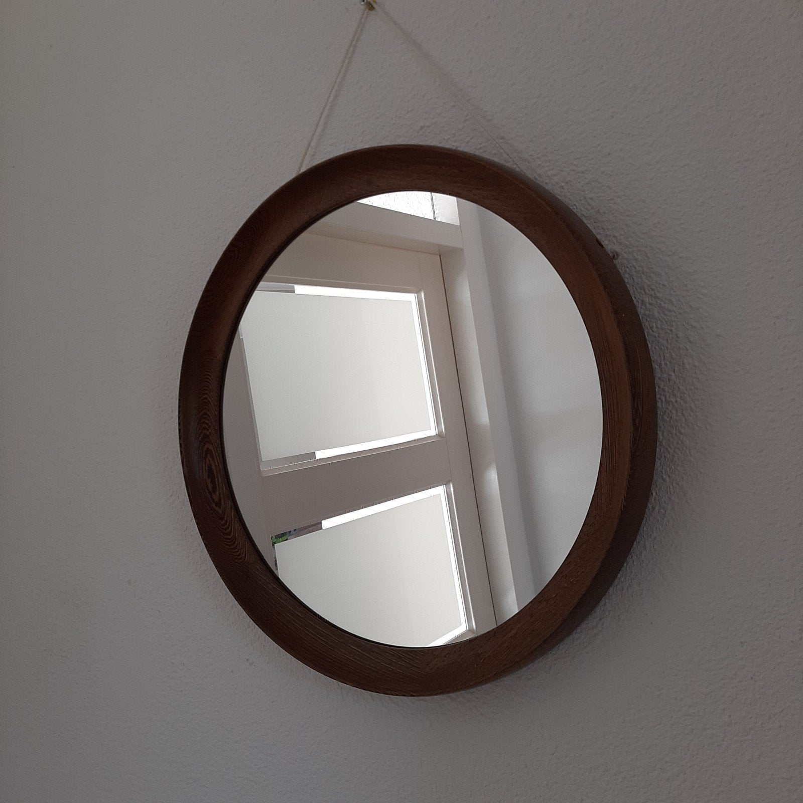 Jaren 50/60 spiegel.Rond., Ophalen, Rechthoekig, Minder dan 50 cm, Minder dan 100 cm