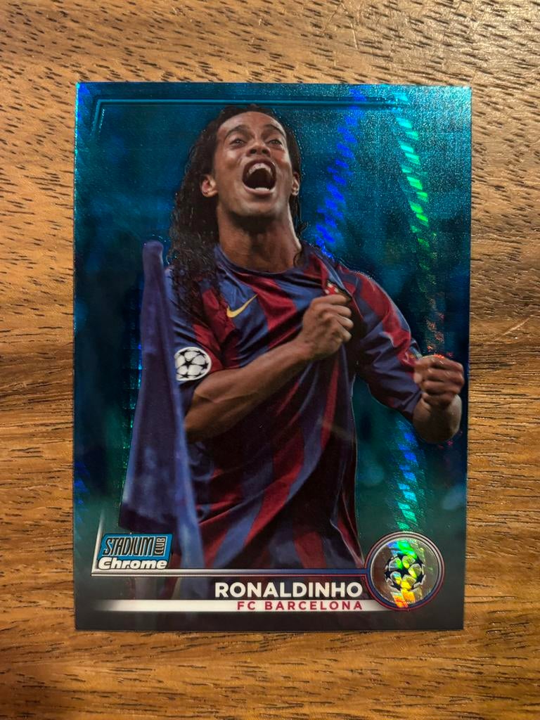 Ronaldinho FC Barcelona Topps Stadium Chrome Kaart, Ophalen of Verzenden, Zo goed als nieuw, Buitenlandse clubs, Spelerskaart