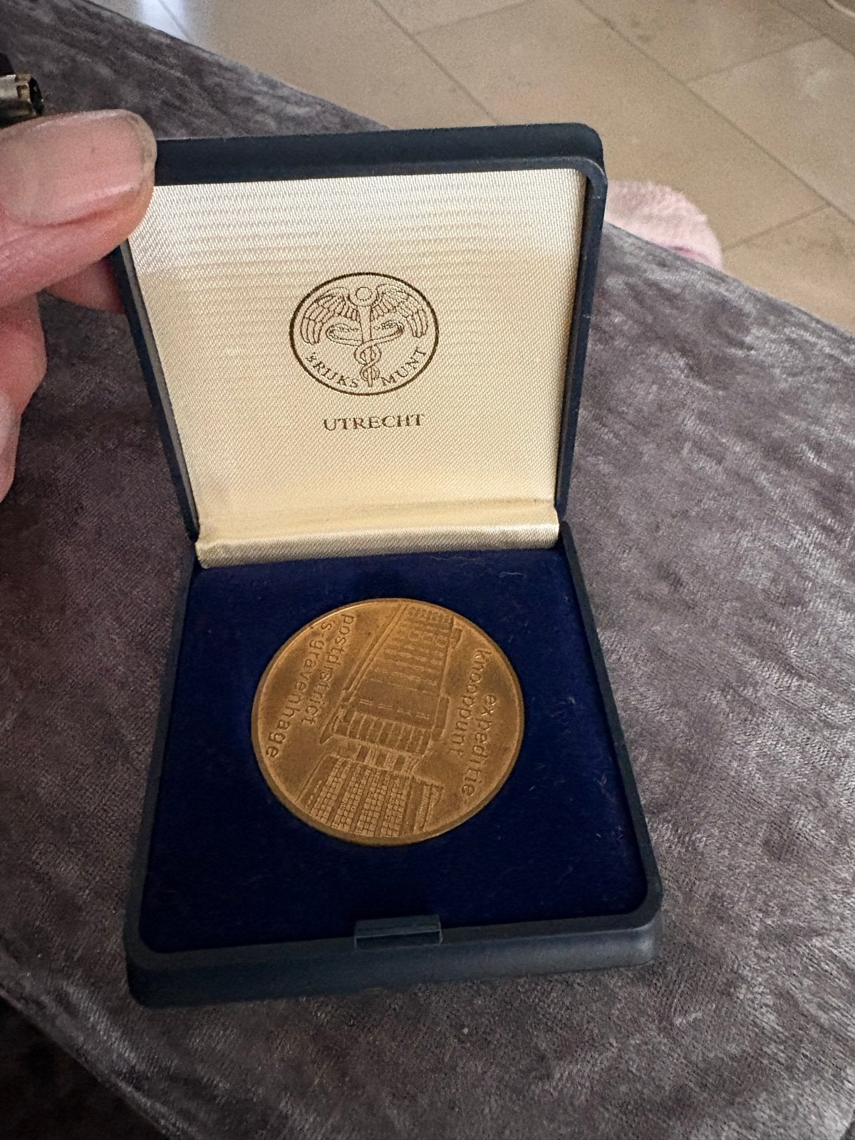 Zeldzame Herdenkingsmunt Rijksmunt Utrecht 1987, Ophalen, Brons, Nederland