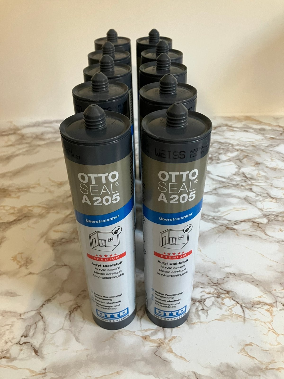 Acrylaatkit wit Ottoseal A 205 10x NIEUW, Ophalen of Verzenden, Nieuw, Overige typen
