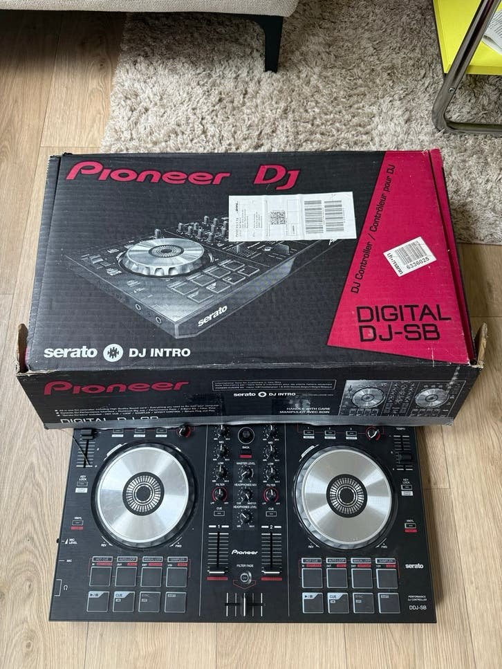 Pioneer DDJ-SB DJ Controller met MIDI kabel en doos, Ophalen of Verzenden, Gebruikt, Dj-set, Pioneer