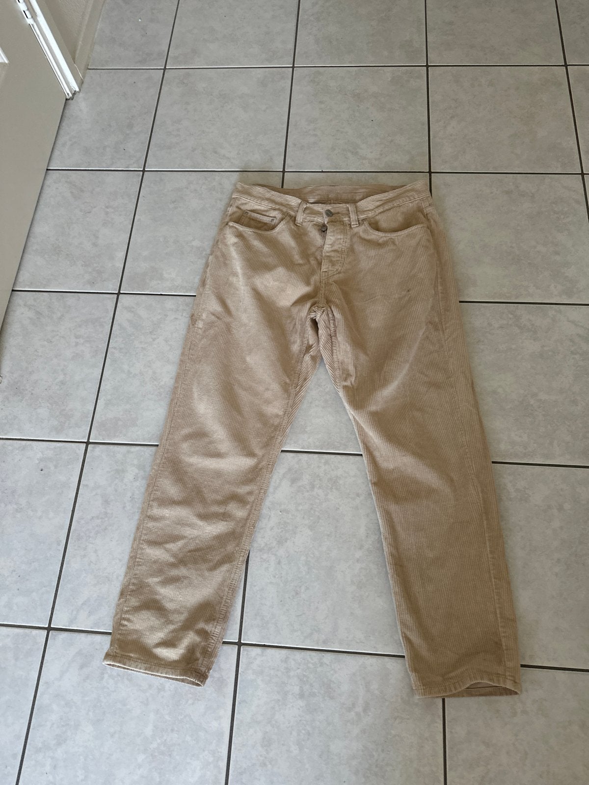 Carhartt Corduroy Broek - Beige, Ophalen of Verzenden, Gedragen, Overige maten, Beige