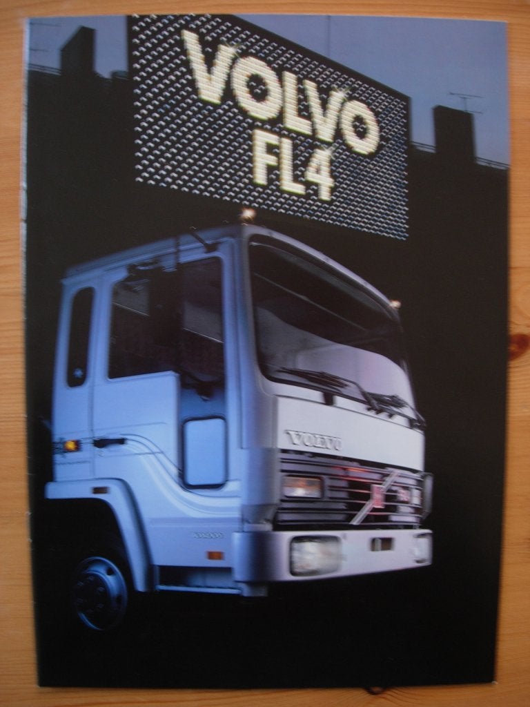 Volvo FL4 Brochure 1986 - FL 4, Volvo, Zo goed als nieuw, Volvo, Ophalen of Verzenden