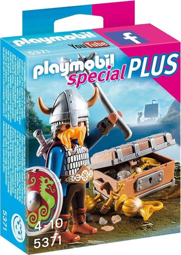 Playmobil 5371 Viking met schatkist, Ophalen of Verzenden, Gebruikt