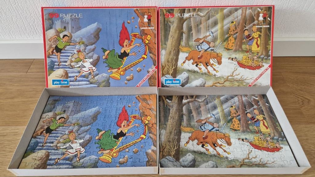 Suske en Wiske Puzzels - De Zeven Snaren & Ringelingschat, Verzamelen, Stripfiguren, Ophalen, Suske en Wiske, Zo goed als nieuw