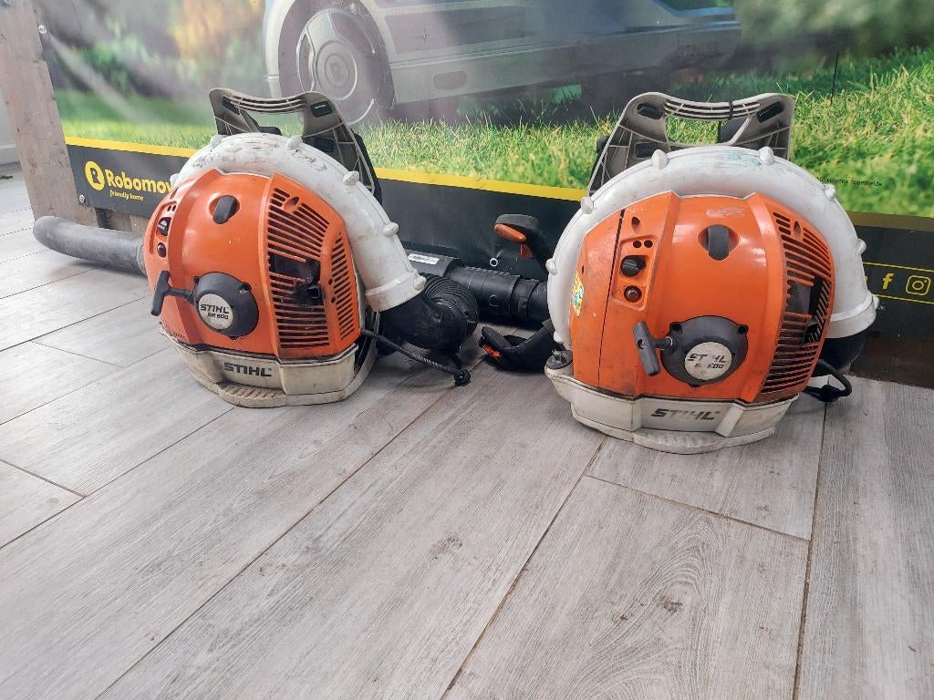Stihl BR500 bladblazers, Tuin en Terras, Ophalen, Gebruikt, Ruggedragen, Stihl