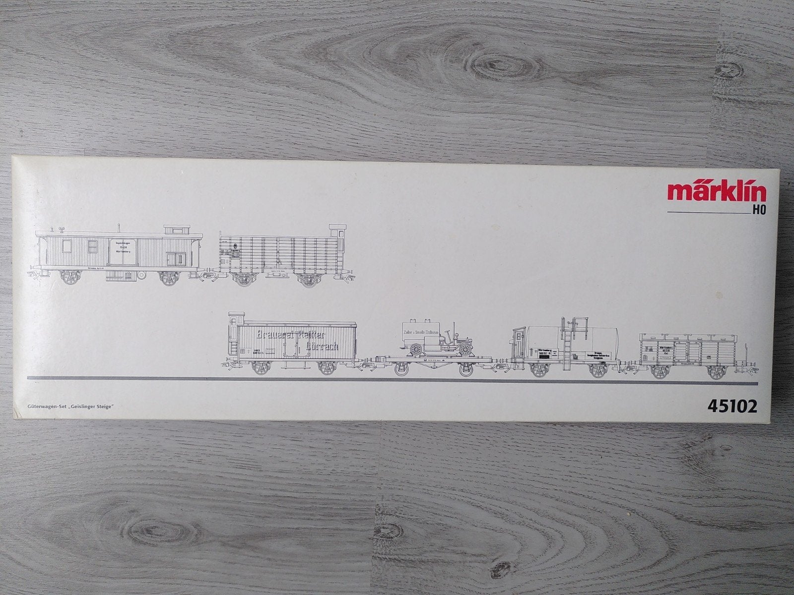 Märklin 45102 Wagonset Württembergse Goederenwagens, Wisselstroom, Wagon, Ophalen of Verzenden, Zo goed als nieuw