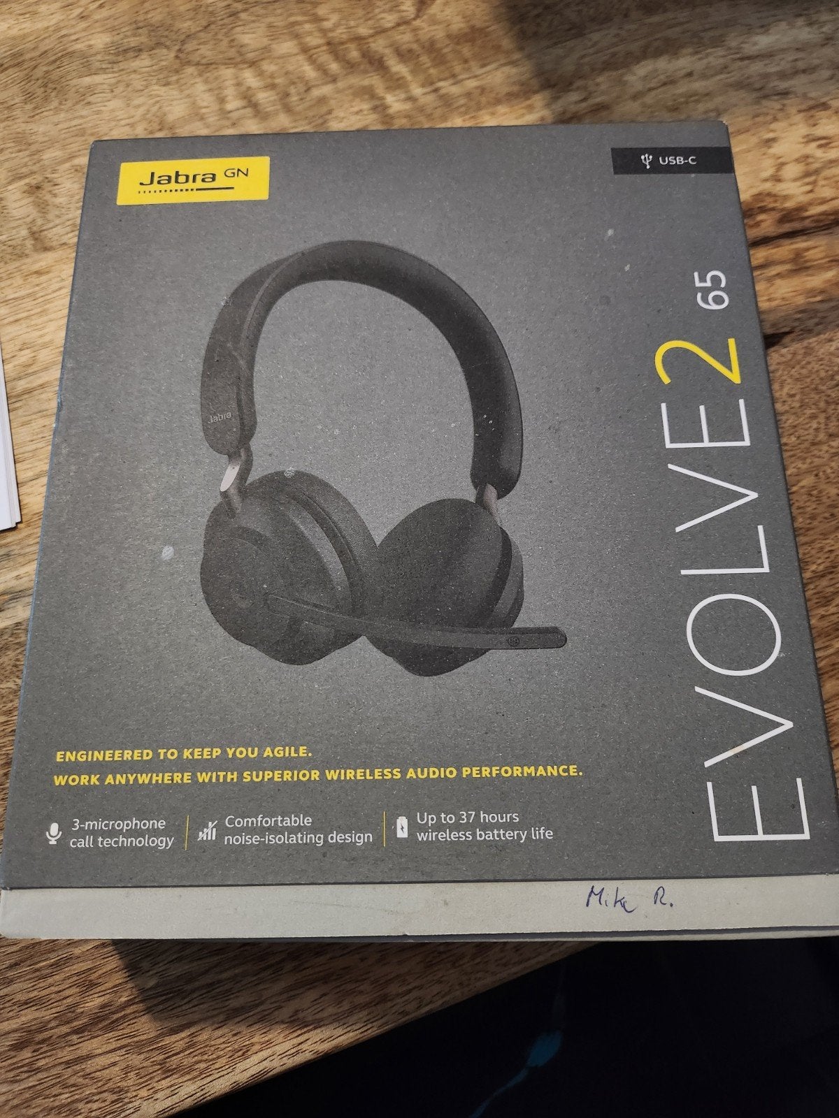Jabra Evolve2 65 Headset - Draadloos met Noise Cancelling, Ophalen, Zo goed als nieuw, Draadloos, Over-ear