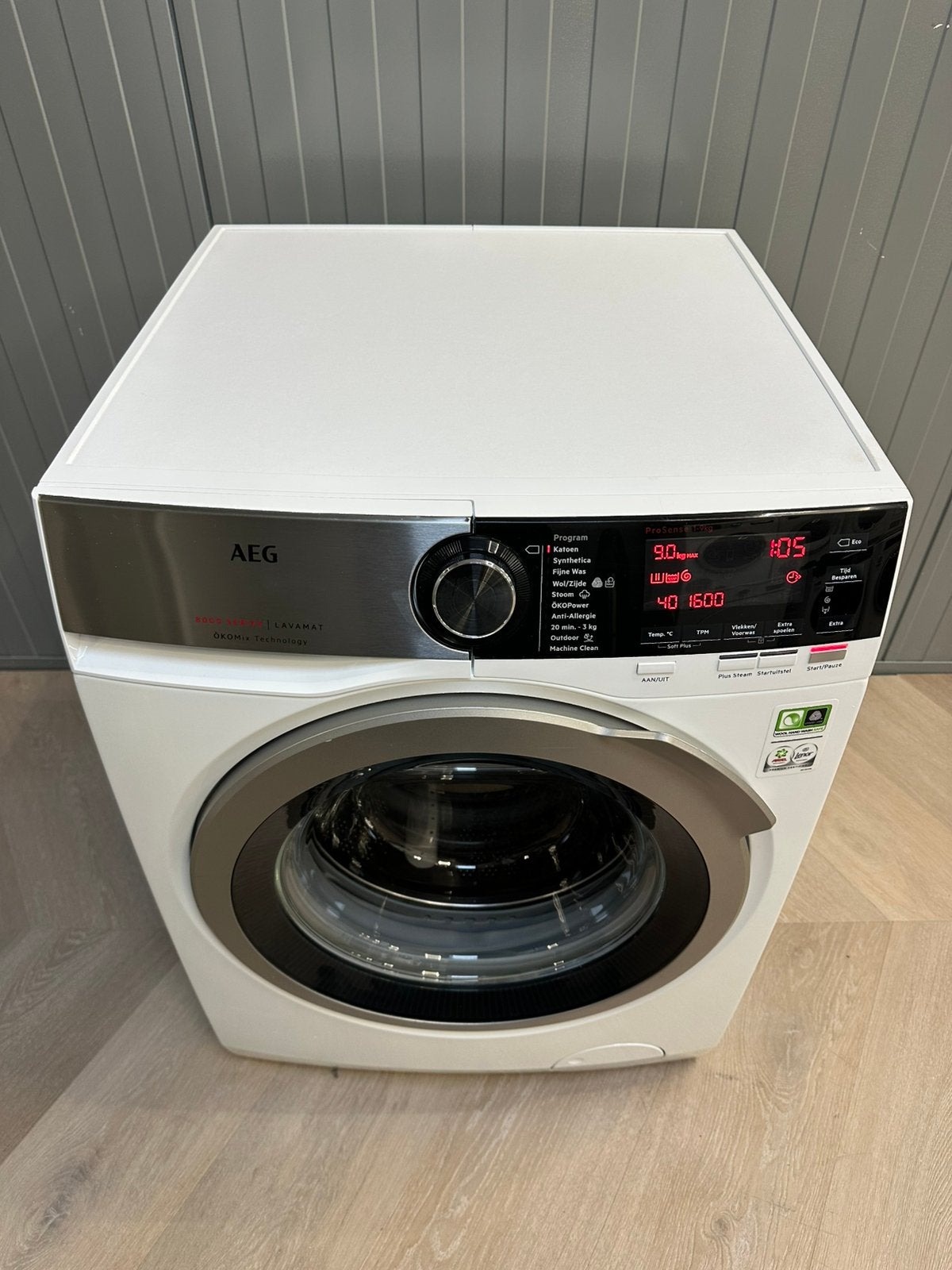 Aeg8000Series 9kg A+++ 1600 rpm Inclusief Garantie&Bezorging, Witgoed en Apparatuur, Ophalen, Minder dan 85 cm, Q, Voorlader