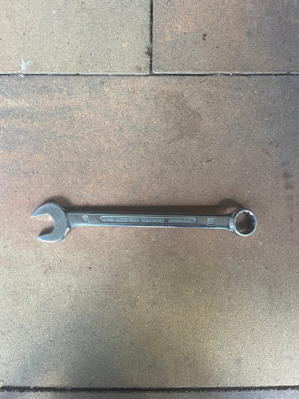 Sandvik Belzer No. 111 Sleutel Maat 24, Doe-het-zelf en Verbouw, Gereedschap | Handgereedschap, Ophalen of Verzenden, Gebruikt