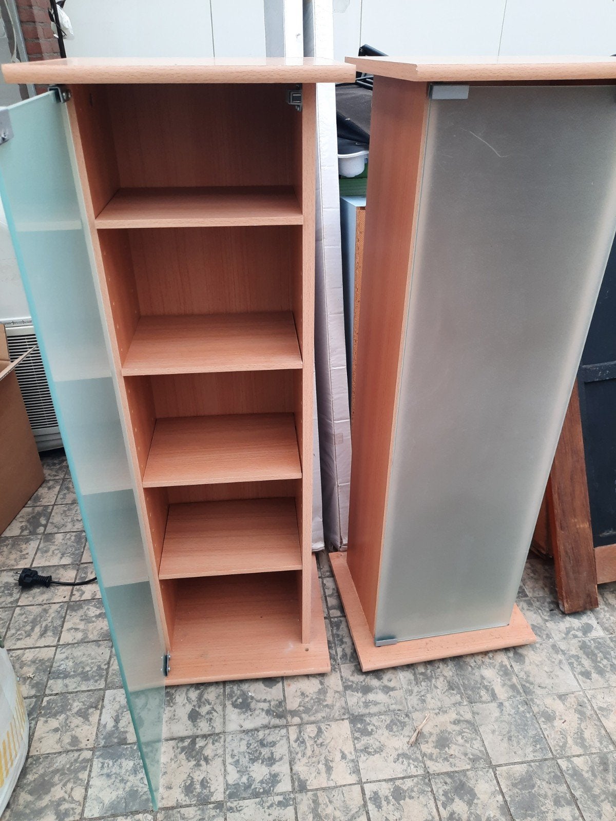 zeer mooi smalle beukenhouten kastjes, Ophalen, Minder dan 50 cm, Overige houtsoorten, Modern