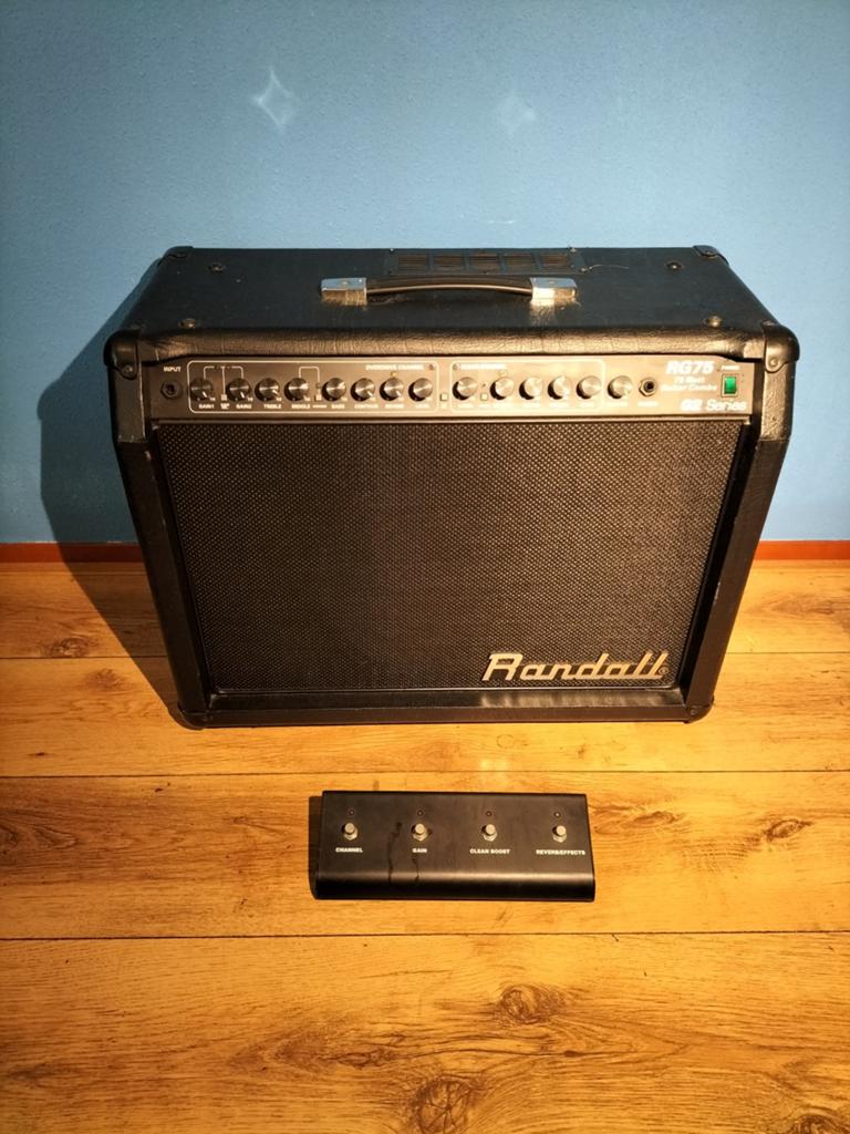 Randall RG75 G2 Gitaarversterker met footswitch, Ophalen of Verzenden, Gebruikt, 50 tot 100 watt