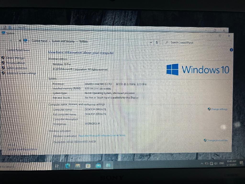 Sony Vaio laptop, Computers en Software, Windows Laptops, Ophalen, HDD, 2 tot 3 Ghz, 297 GB