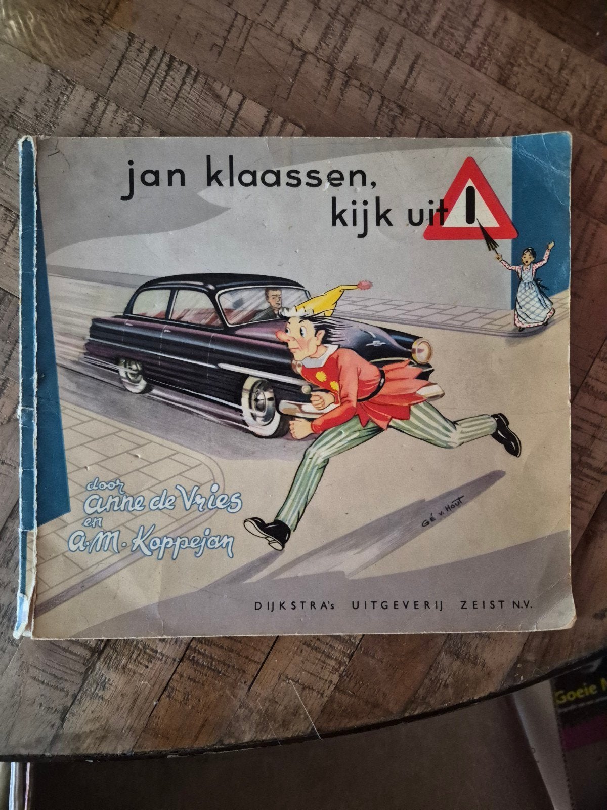 Jan Klaassen, kijk uit! verkeersleiding biekje 1959, Ophalen of Verzenden, Anne de Vries