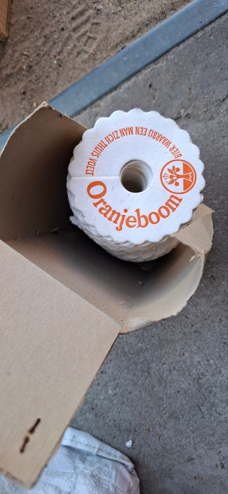 Doos met Druppelvangers oranjeboom bierbrouwerij, Ophalen of Verzenden, Glas of Glazen, Oranjeboom