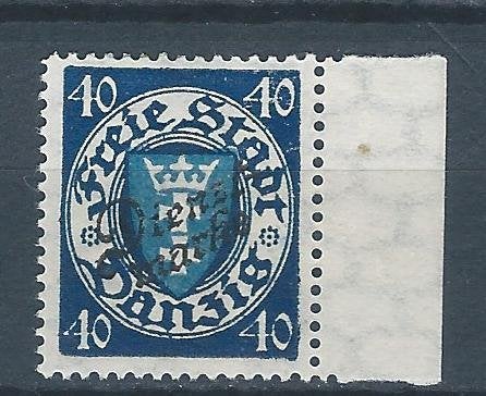 C859 – Duitsland - Danzig – Dienst MiNr 49 (ongebruikt), Ophalen of Verzenden, Duitse Keizerrijk, Postfris