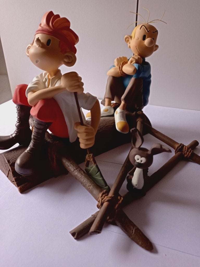 Robbedoes op vlot Leblon No Fariboles Moulinsart Kuifje, Verzamelen, Stripfiguren, Ophalen of Verzenden, Guust of Robbedoes, Nieuw