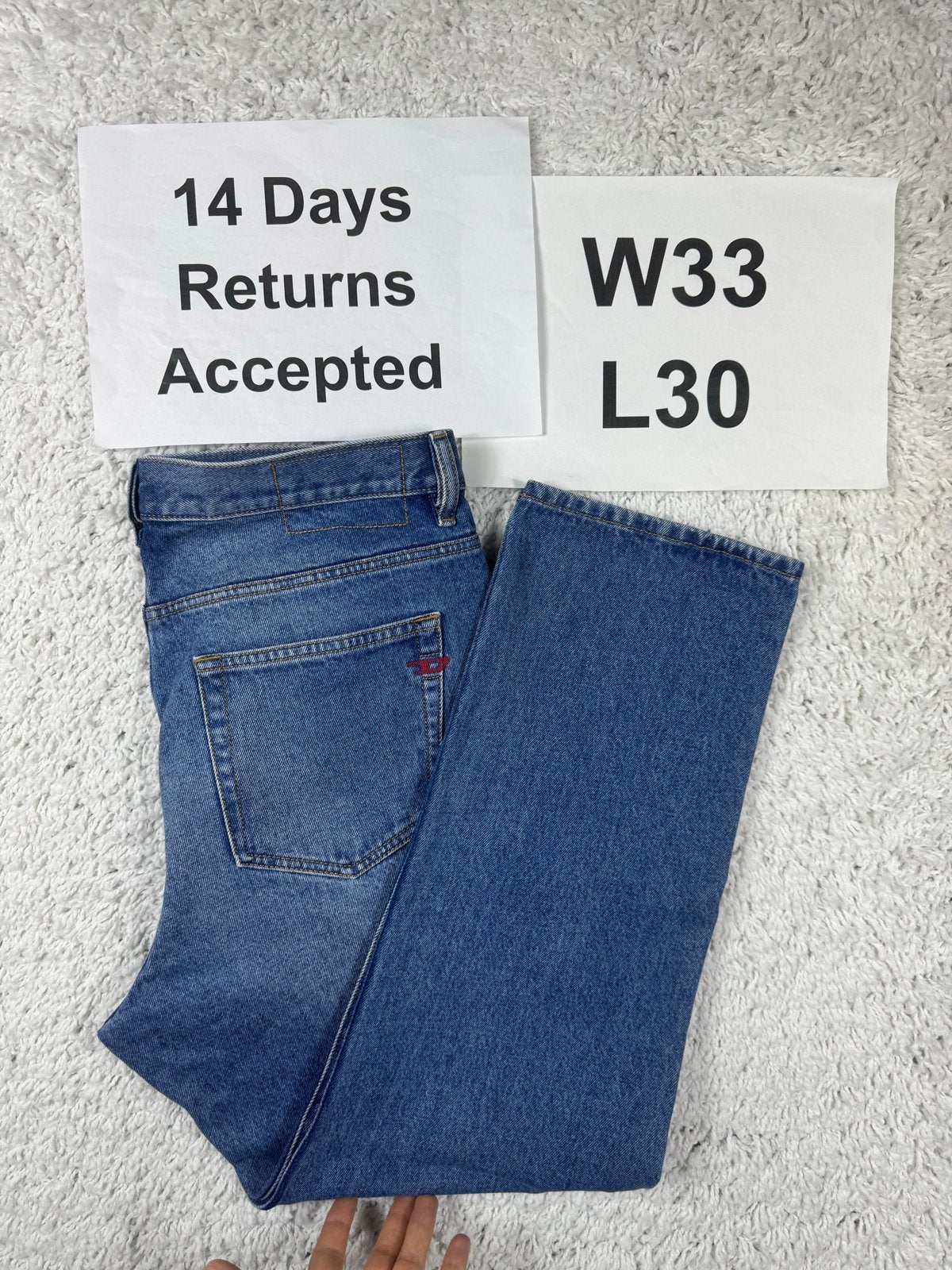 Diesel 2020 D-Viker Jeans W33 L30 Regular Straight 2679, Zo goed als nieuw, H, H, H