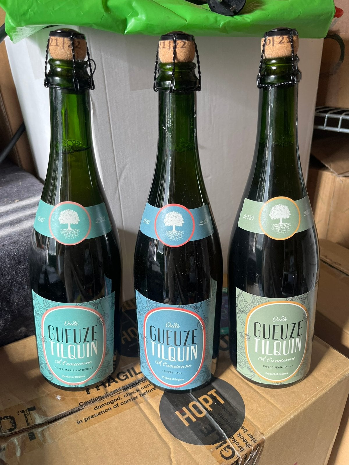 Oude geuze Tilquin Cuvée serie (3 x 0,75l), Ophalen of Verzenden, Nieuw, Overige typen, Overige merken
